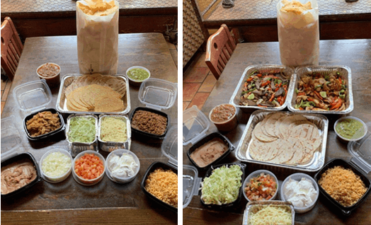 Family style takeout Mexican food in Racine